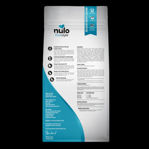 Nulo FreeStyle High-Protein Adult Trim Dry Cat Food - Salmon & Lentils - 12lb Bag